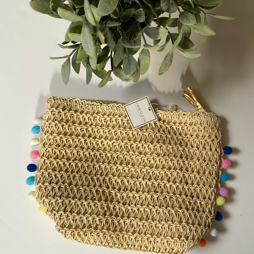 Shiraleah  Chicago  - Natural Keira Zip Pouch NWT